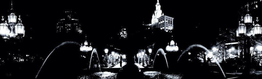 black and white