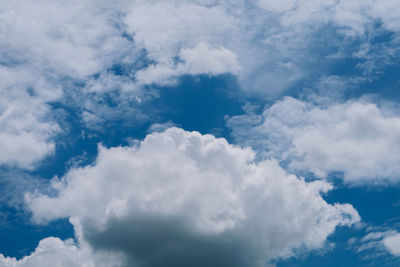 Low angle view of clouds in sky