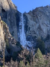 Scenic view of waterfall