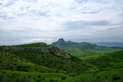 Scenic view of landscape against sky