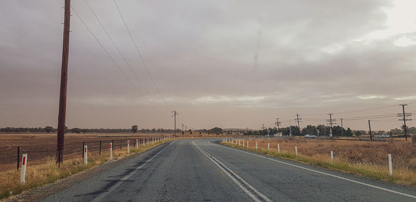 Road against sky