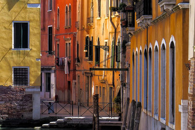 Exterior of buildings in city
