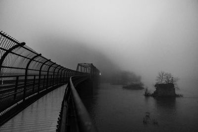 Bridge over water against sky