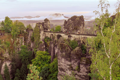 Rock formations at seaside