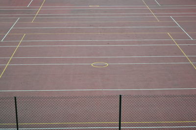 High angle view of court