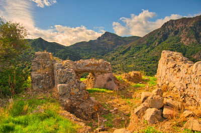 Rocks in the mountains