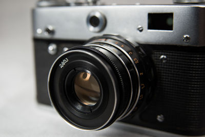 Close-up of camera