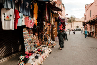 Group of people at market stall