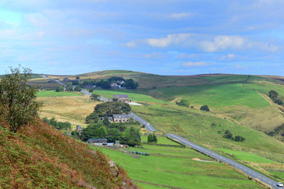 Scenic view of landscape against sky