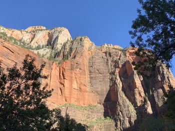 Panoramic view of rock formations against sky