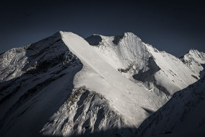 Scenic view of snowcapped mountain against sky