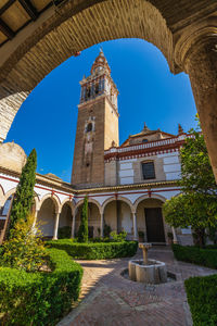 Low angle view of historic building