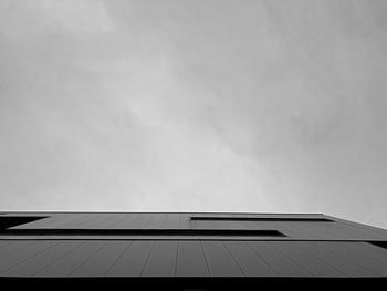 Low angle view of modern building against sky