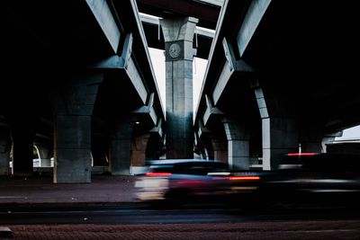 Empty road at night