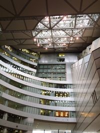 Low angle view of illuminated building