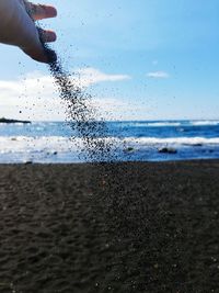 Close-up of sea against sky