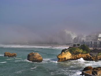 Scenic view of sea against sky