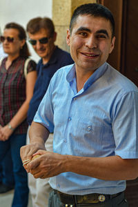 Portrait of a smiling young man