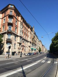 View of buildings along street