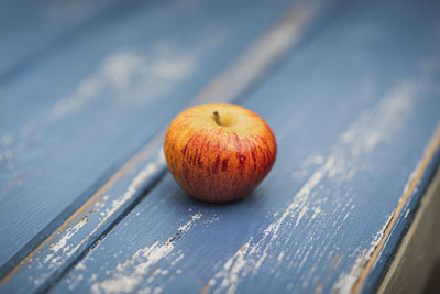 Close-up of apple on table