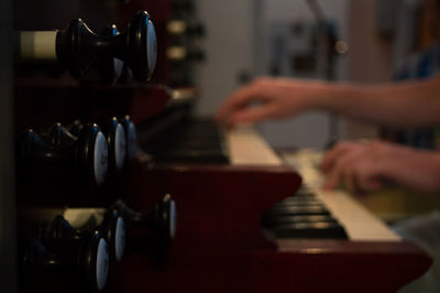 Blurred motion of man