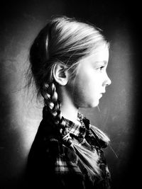 Close-up portrait of young woman