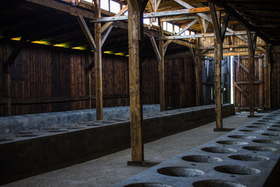 Interior of abandoned building