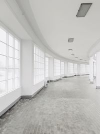 Empty corridor in building