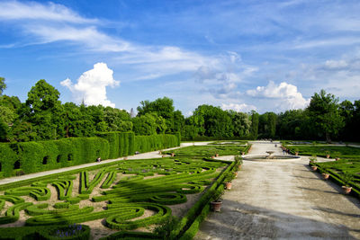 Italian gardens on the reggia di colorno - parma - italy