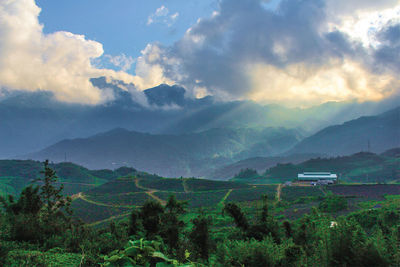 Scenic view of landscape against sky