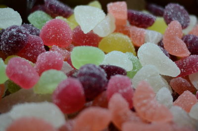 Close-up of multi colored candies