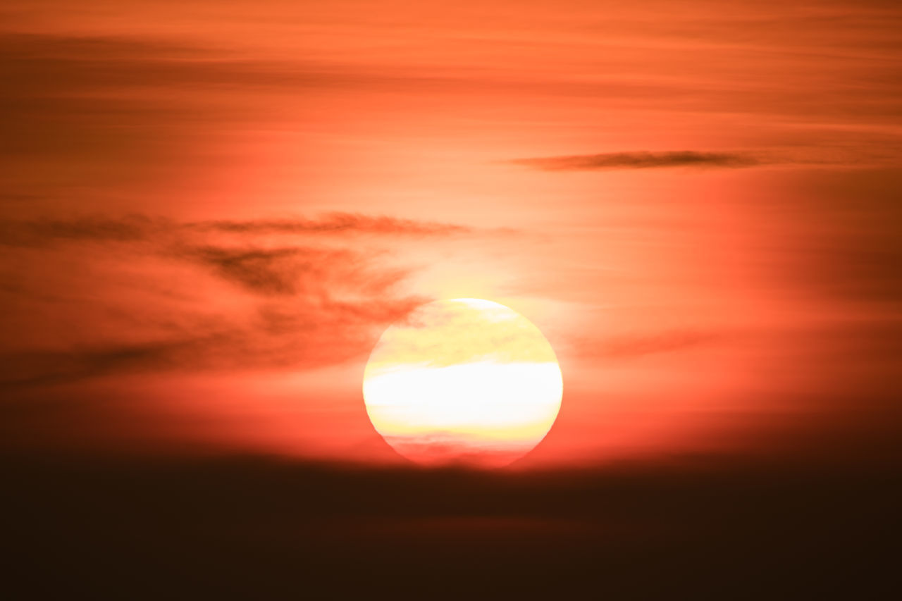 SCENIC VIEW OF SUNSET AGAINST SKY