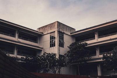 Low angle view of building against sky