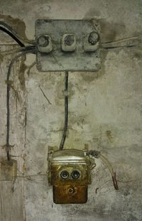 Close-up of old weathered wall