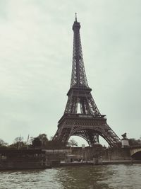 Low angle view of eiffel tower