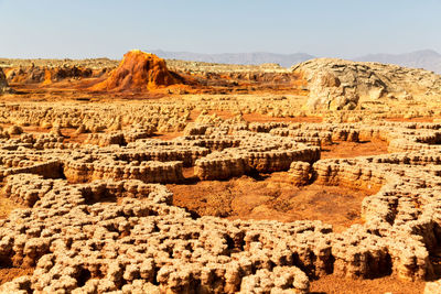 View of rock formations