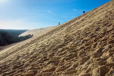 Scenic view of desert against sky