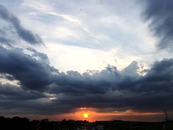 Scenic view of sky during sunset
