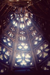 Low angle view of ceiling