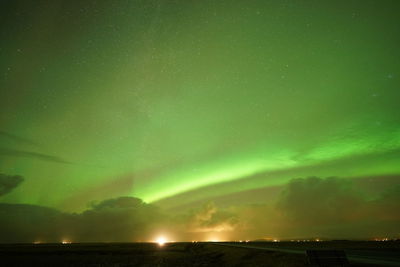 Low angle view of sky at night