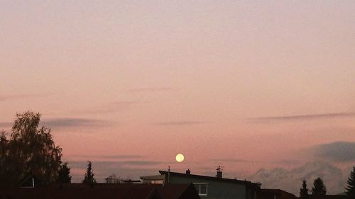 Panoramic view of sky at sunset