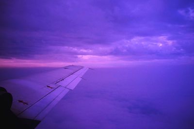 Scenic view of sky at sunset