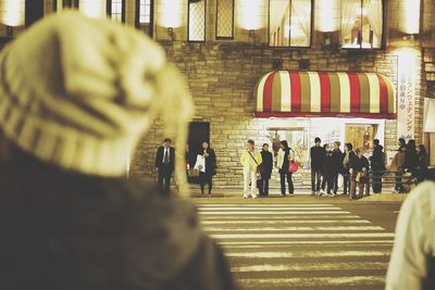 People in shopping mall