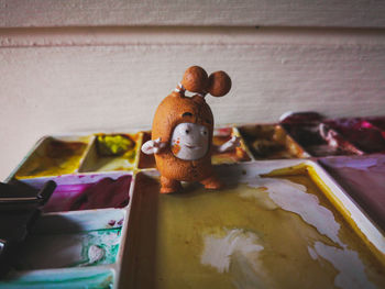 Close-up of stuffed toy on table