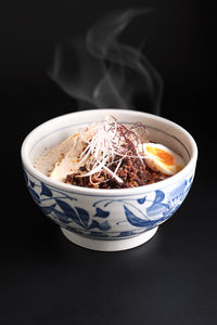 Close-up of food in bowl on table