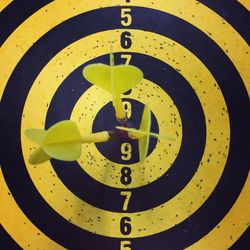 Full frame shot of yellow sign