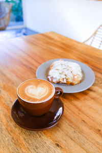 Close-up of coffee on table