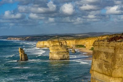 Rock formations at seaside