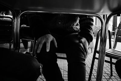 People sitting in train