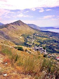 Scenic view of landscape against sky